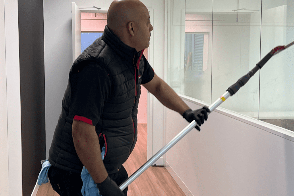 Commercial window cleaning by Alfa Clean team in Melbourne